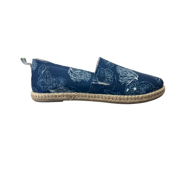 Vionic Laguna Espadrille Slip-On Shoes Blue Ocean Canvas Womens Size 8 - Picture 8 of 9